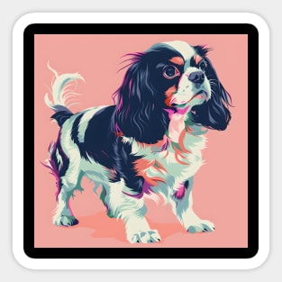 English Setter in 80's Sticker